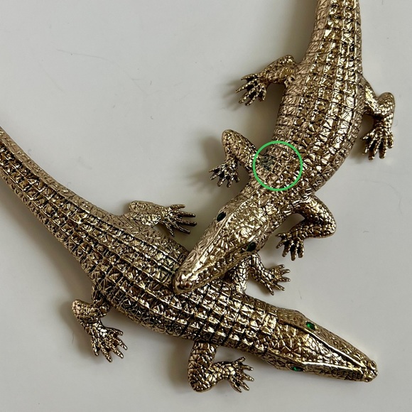 H&M double crocodile necklace - Picture 3 of 10